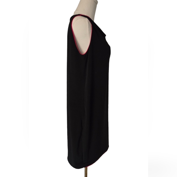 Anne Klein Reversible Black/Hot Pink Dress - Picture 2 of 7